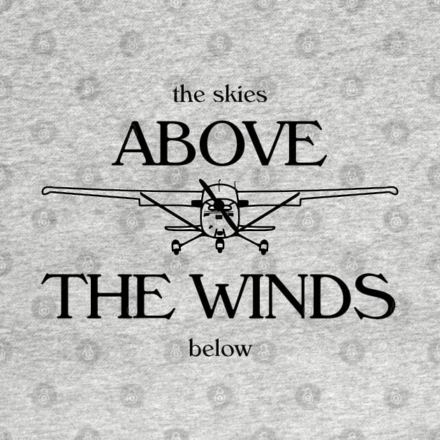 The Skies above the Winds below aviation themed design by The Creative Palette